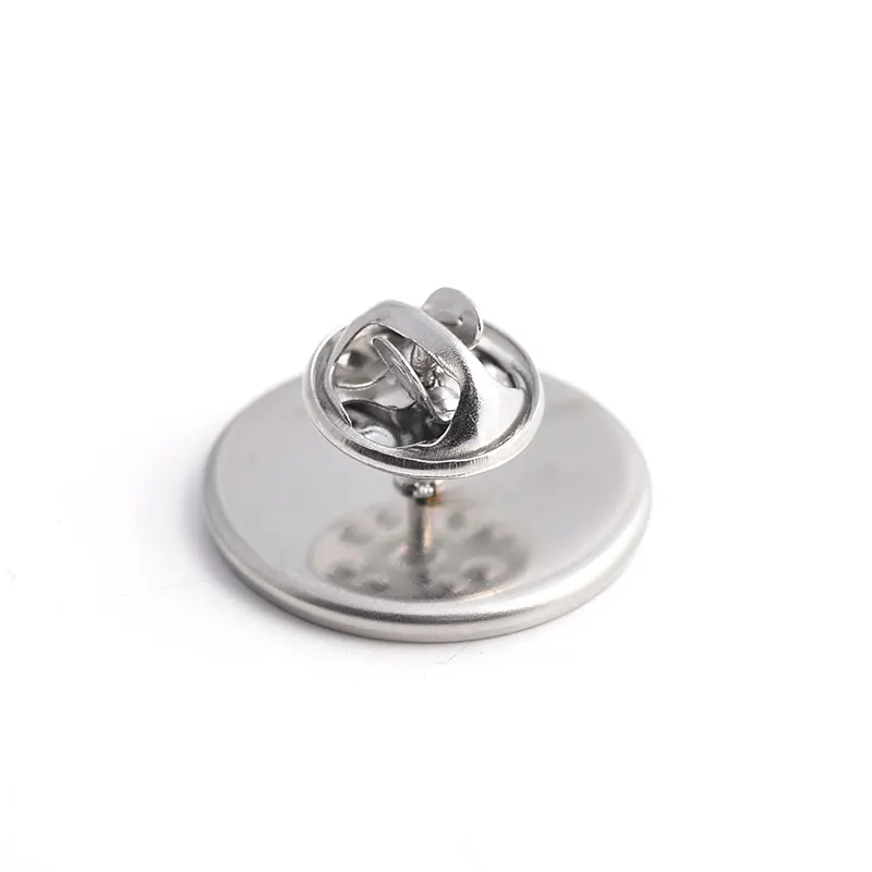 Broches com foto personalizada, broches para homens e mulheres, cabochão de vidro, mochila de aço inoxidável, botão de lapela, broche, presente