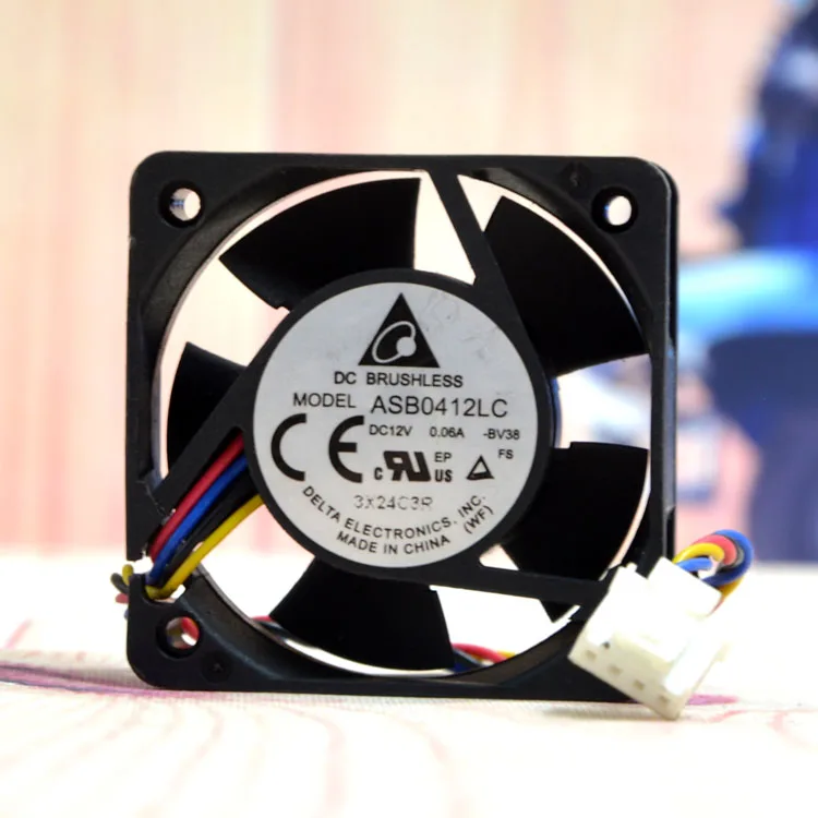 

Delta 4013 ASB0412LC -BV38 12V 0.06A 4Wire Cooling Fan 4cm 40mm 40mm*40mm*13mm