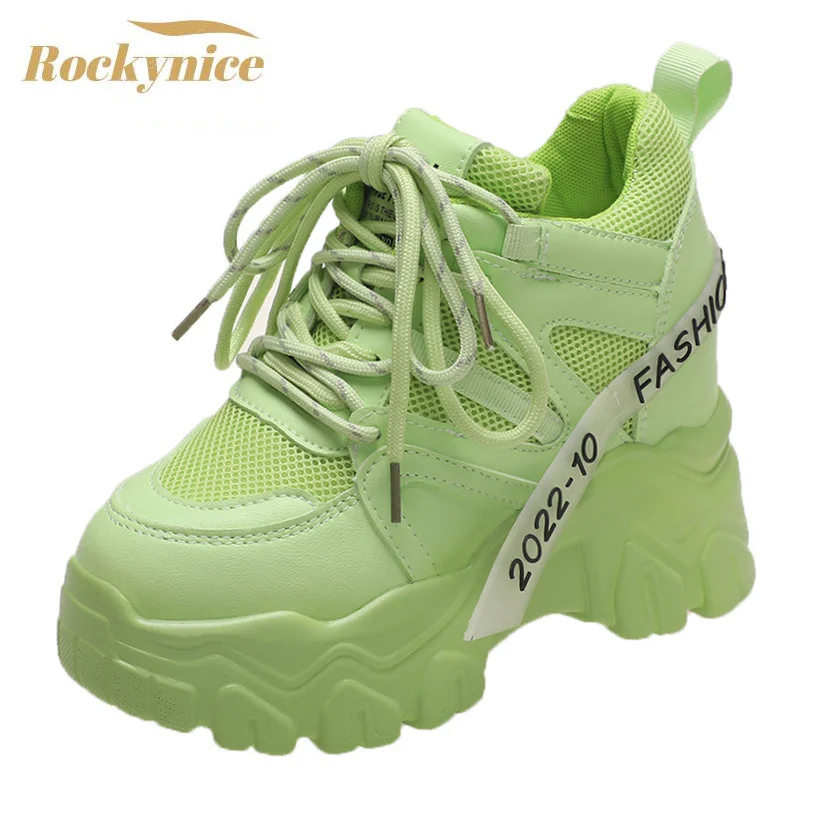 

Кроссовки женские на массивной вулканизированной подошве, 11 см