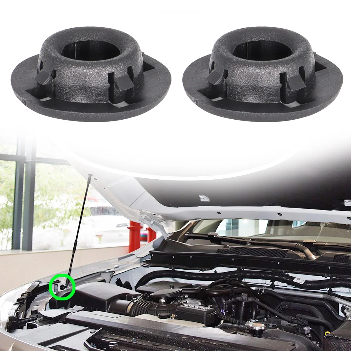 

Retainer For Nissan Navara Pathfinder JUKE F15 NP300 Xterra Frontier Bonnet Hood Support Prod Rod Clamp Clip Grommet 657732J000