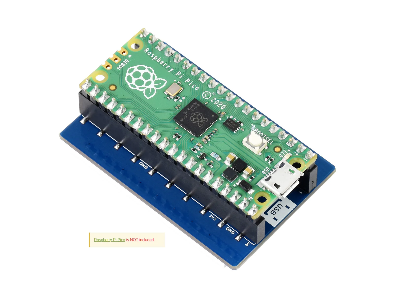 Módulo de Display LCD Waveshare, Interface SPI Embutida, Raspberry Pi Pico, 65K Cores RGB, 160x128 Pixels, 1.8 ", ST7735S