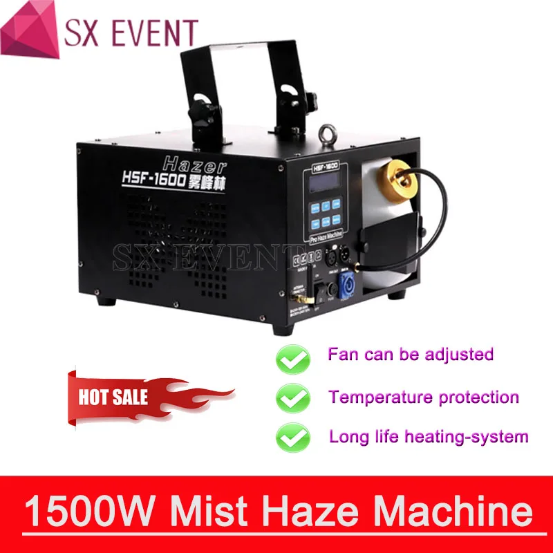 1500w Water Base Pro Mist Haze Machine 1000W Professional Mist Haze Machine Stage Equipment Smoke Hazer Fog Machines