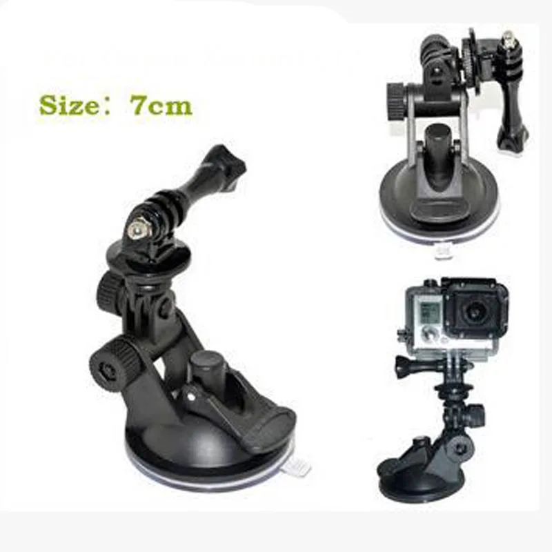 New 7cm Windshield Car Suction Cup for EK7000 Hero 6 5 SJ5000 SJ7 Yi 4K H9 Adapter Mount Action Camera Accessories