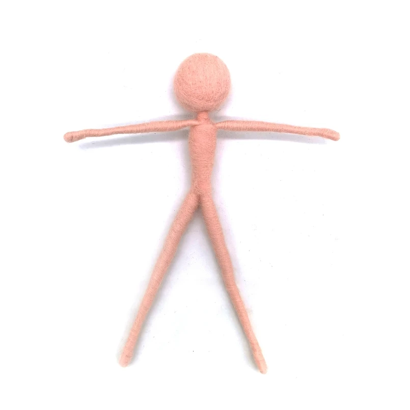 Fairy Body for Fairy Felting Kit for Beginners, Fairy Felting Accessories, Height 6in/15cm