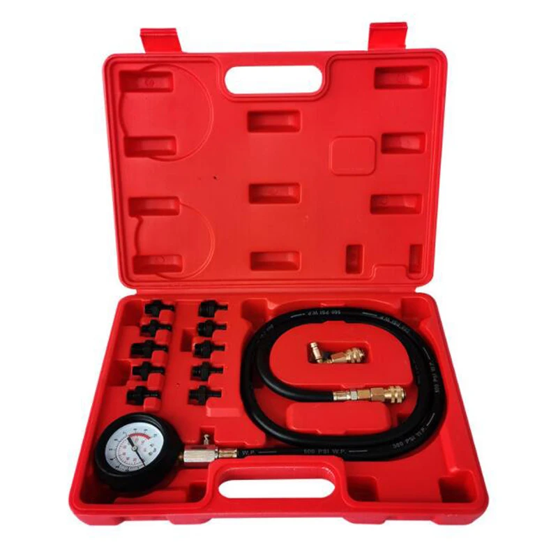 12-piece set of oil pressure gauge, car engine oil pressure detector tool, car repair and maintenance tool