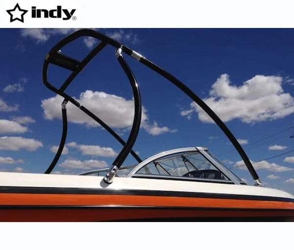 Indy-Liquid Boat Wakeboard Tower Black Powder Coated, Suitable for Ocean Environment