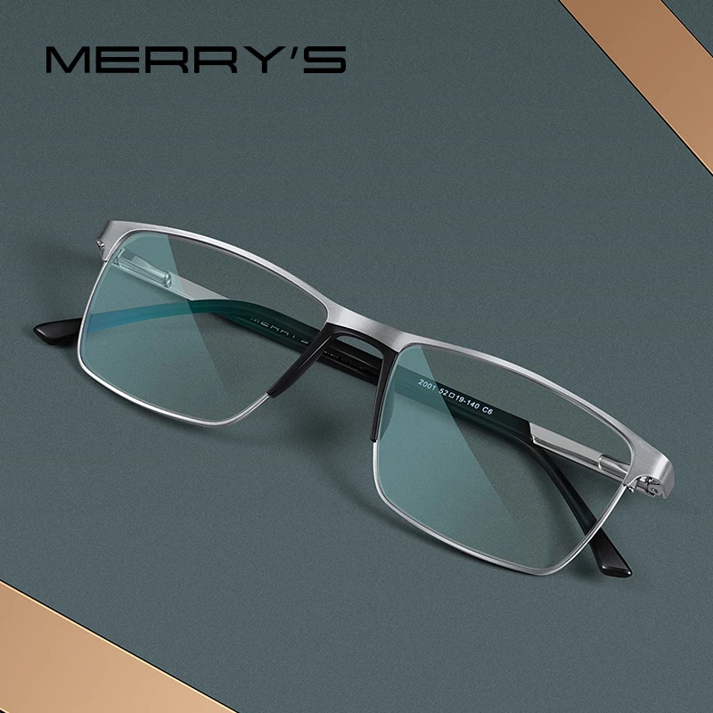 MERRYS-gafas con bloqueo de luz azul para hombre, lentes antirreflectantes para ordenador, UV400