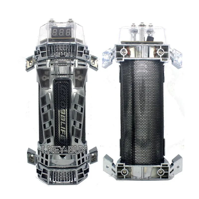 4.0 Farad Super Power Capacitor Car Audio Subwoofer Modified with Lights LED Voltage Display 4F Filter Capacitor Stabilized Pond