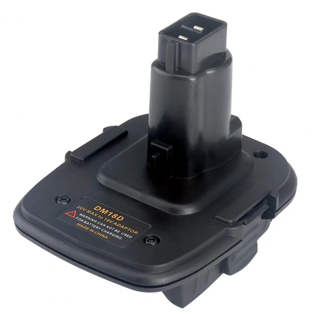 DM18D 배터리 어댑터, 간편한 휴대 설치, USB 포트 설계, DeWALT 20V 배터리용, 20V ~ 18V 배터리 어댑터 커넥터