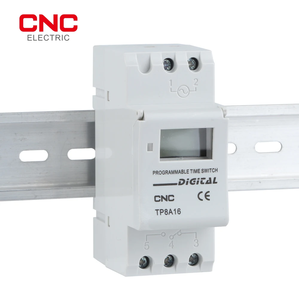 CNC TP8A16 Din Rail settimanale 7 giorni programmabile Digital TIME SWITCH relè controllo Timer AC 220V 16A 30A