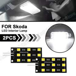 2PCS Footwell Lamps Indoor Lights For SKODA Kodiaq Karoq VW Arteon SEAT Audi 12V Car Error Free LED Interior Lamp White Red Blue