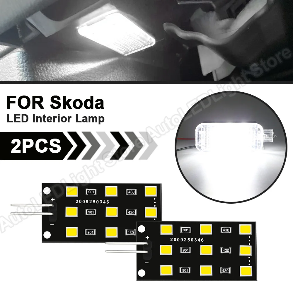 2 sztuk Footwell lampy oświetlenie wewnętrzne dla SKODA Kodiaq Karoq VW Arteon SEAT Audi 12V samochodów wolne od błędów LED lampa pokojowa biały czerwony niebieski