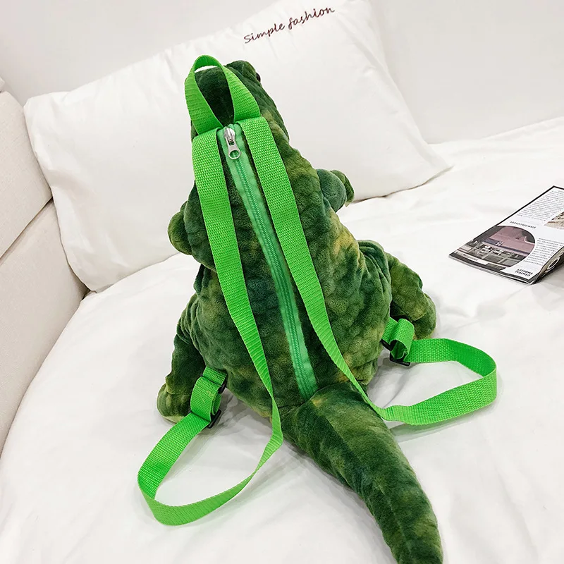Crianças dianosaur mochilas crianças saco de escola de pelúcia 3d dinossauro sacos brinquedos presentes mochila escolar crianças sacos de escola sac
