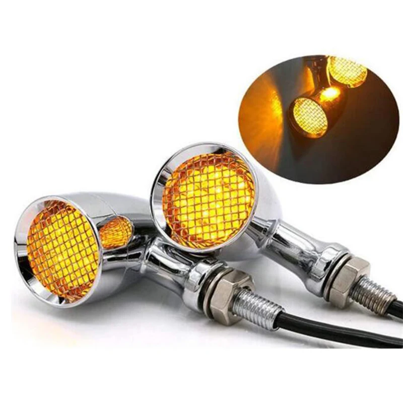 

1pc 12V Screw Universal Motorcycle LED Turn Signal Light Indicators Blinkers Amber Bullet Random Color Motorcycle Accessoire