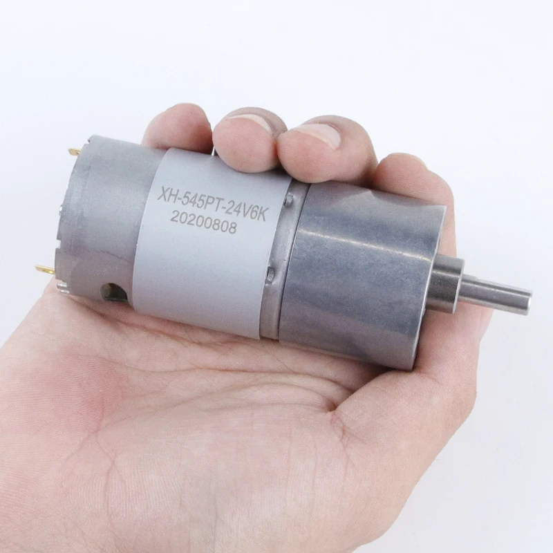 Motor de engranaje de CC de 37mm, 24V, 12V de alto, JGB37-545 CW CCW, Motor pequeño de micromotor regulador de velocidad para herramientas de torno de máquina de grabado