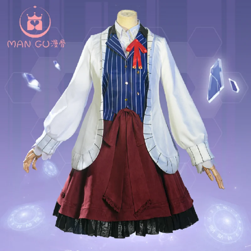 

For all time Lovebrush Chroniclesr cos cute Lolita skirt cosplay costume full set Female daily dress
