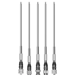 3107 VHF 136-174Mhz Walkie Talkie Antenna Metal Telescopic Antenna High Gain Mast Connector For Two Way Radio BNC/SMA Aerial