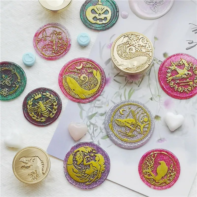 Animals wax seal stamp DIY Sealing Wax Stamp Head for Scrapbooking Wedding Invitation Photo Album Dedicated Seal Stamp DIY Craft