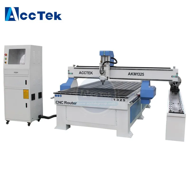 Máquina de fabricación de muebles Cnc china, máquina de fabricación de muebles piezas de máquina de madera giratoria CNC1325