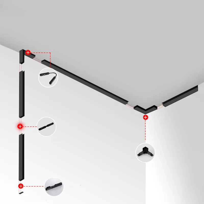 Luz Magnética Qualquer Link e Módulo Condutor, Vários Acessórios para Trilha, 20 Tipo