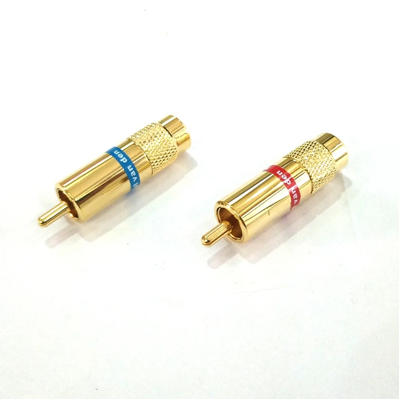 Hifi audio 4 szt. Hul Van den C-8.4 RCA złącze RCA Audio z diy VDH kabel RCA 8.0mm wtyczkami RCA adapter jack