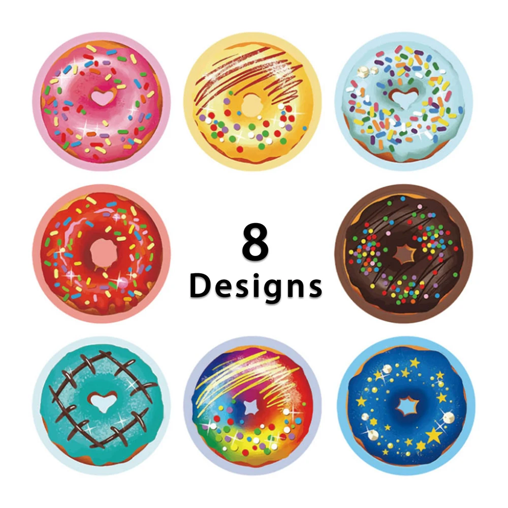 New 500 Pcs Handmade Baking Gift Decoration Stickers Cute Birthday Party Gift Decoration Label Kids Toys Gift Package Stickers