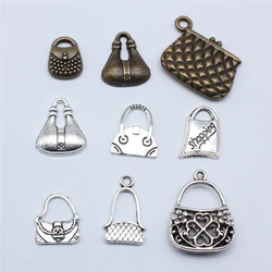 20pcs Zinc Alloy Metal Lucky Women Handbag Charms For Diy Bracelet Making Keychain Making