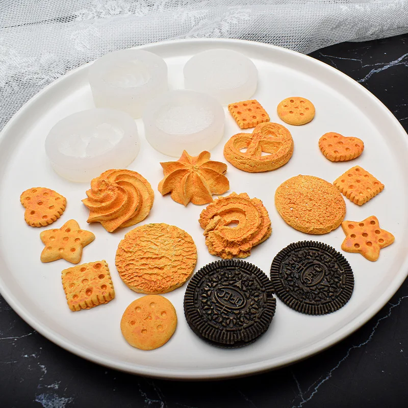 SNASAN Silicone Mould Cookies Biscuits Cracker UV Epoxy Resin Silicone Mold Star Decoration DIY Pendant Jewelry Making