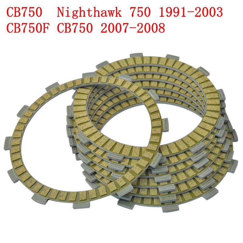 

7pcs Motorcycle Friction Clutch Plates For Honda CB750 Nighthawk 750 1991-2003 CB750F 2007-2008 CB 750