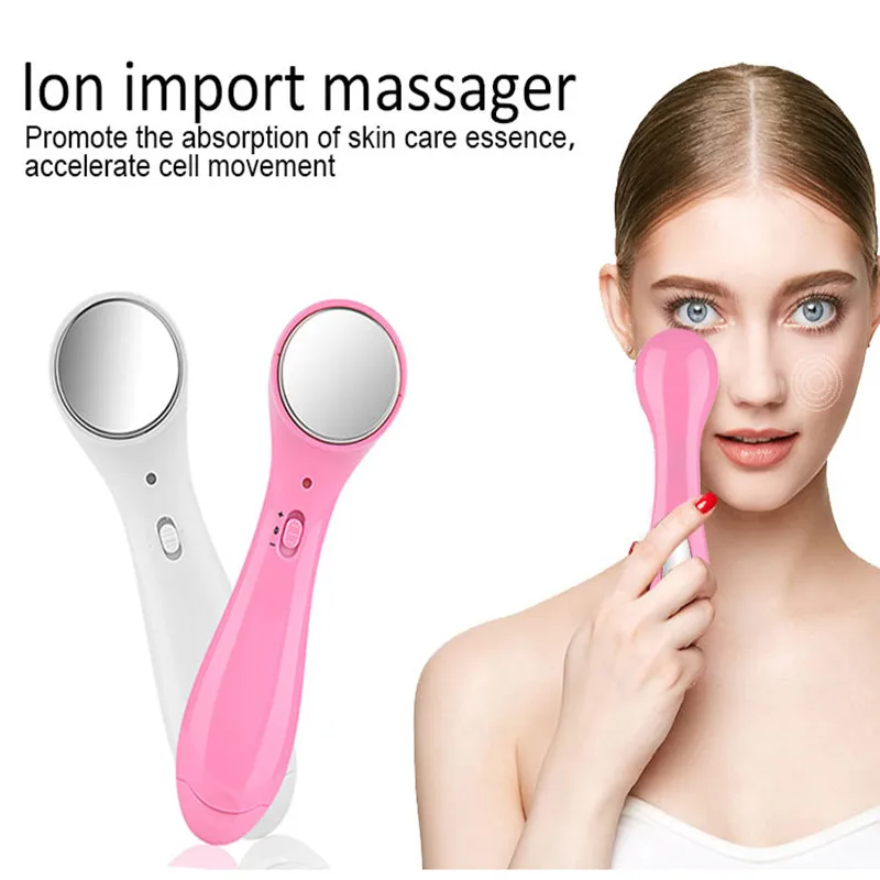 Di Động Nóng Lạnh Điện Massage Mắt Ion Thiết Bị Tối Vòng Tròn Bọng Mắt Loại Bỏ Rung Động Mặt Mỏng Chống Nhăn Lontophoresis