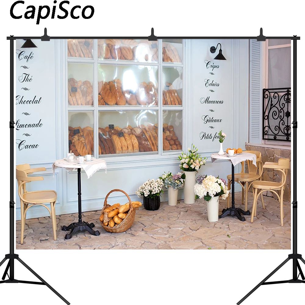 Capisco Bakery Shop photography Backdrop Baby Shower Birthday Party wedding Decor Photo Booth Background Supplies Props Drop