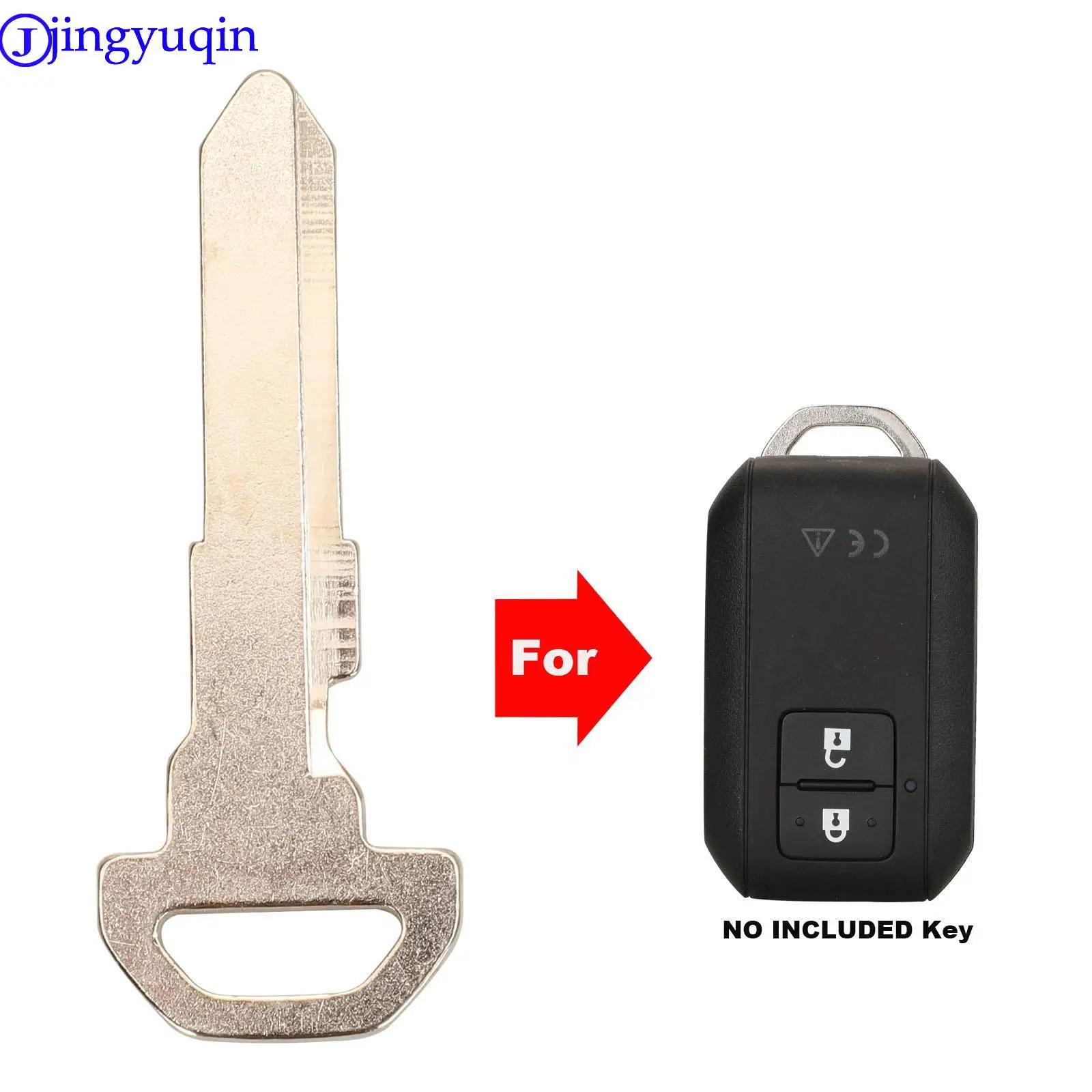 

jingyuqin Remote Smart Card Car Key Blade For Suzuki Swift 2017 Emergency Insert With Uncut Blanks Small Blade HU133R Key Blade