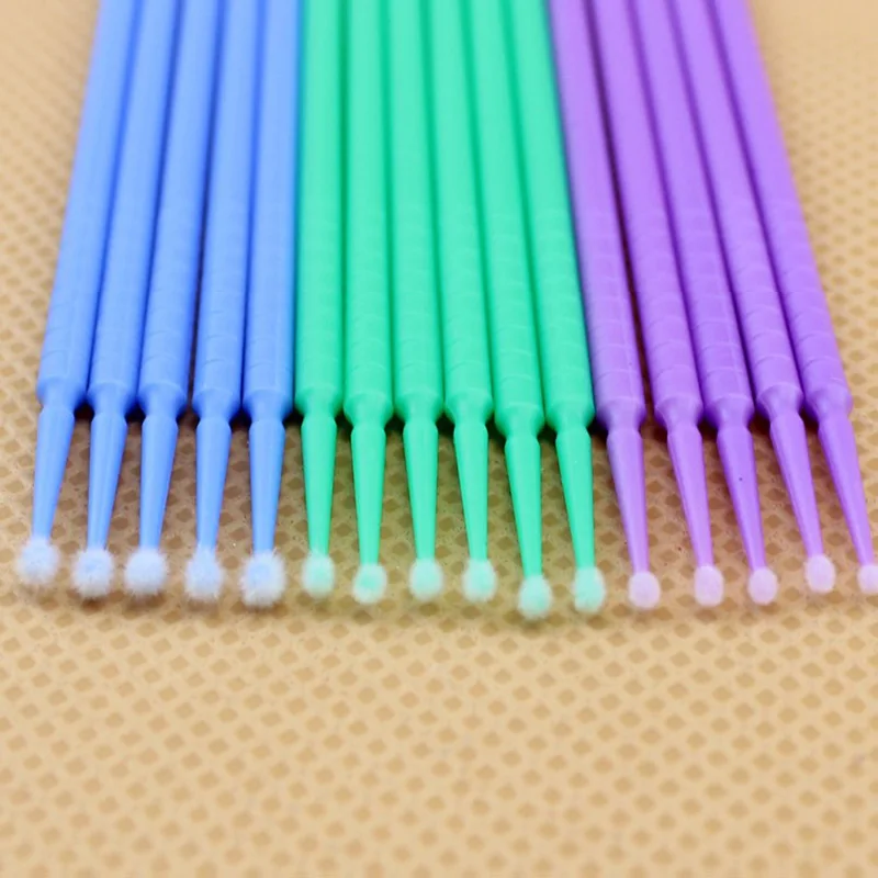 400PCS/4Bottles Dental Disposable Micro Brushes Applicators Dentist Materials Micro Brush Dentistry extension tools