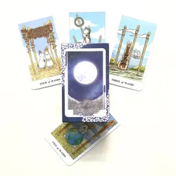 Tarot de papel en inglés, juego de cartas de papel para fiesta familiar, Tarot de conejo Lunalapin y guía de folleto vale la pena tener