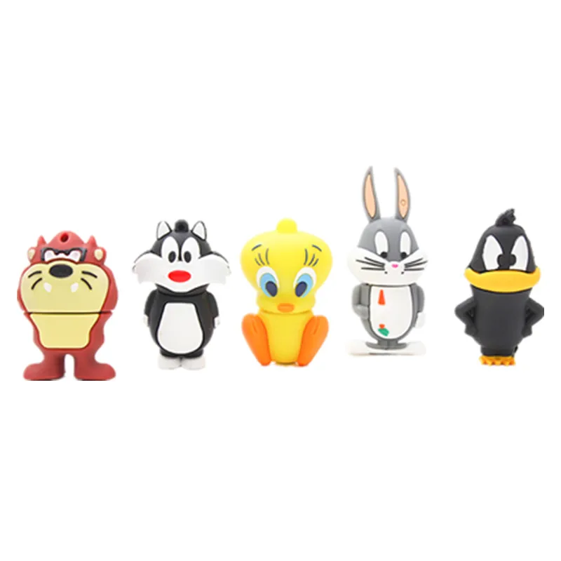 Suntrsi usb Flash Drive 2.0 64G Cartoon character  32GB  pendrive 128G 16GB  pen drive 8GB usb флешка Memory Stick gift For PC