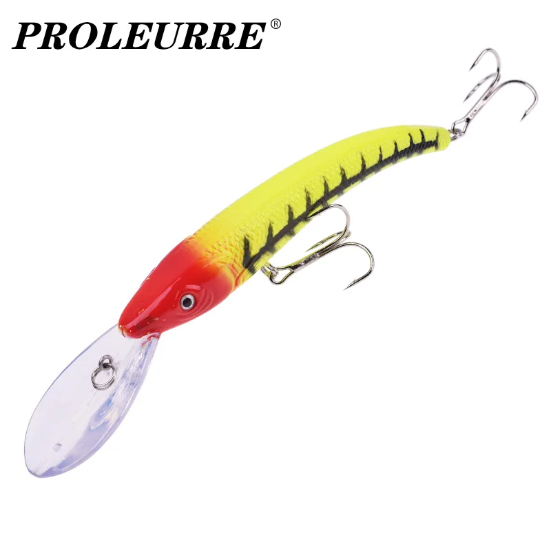 1Pcs Big Minnow Fishing Lures 15.5cm 16.5g Bending Wobblers Trolling Crankbaits Artificial Bait Pike Carp Bass Pesca Tackle