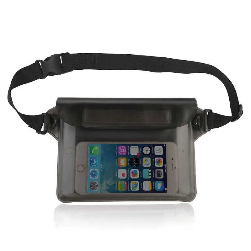 Borsa da nuoto trasparente impermeabile in PVC Outdoor Drift Diving marsupio borsa da cintura custodia subacquea per telefono marsupio borse