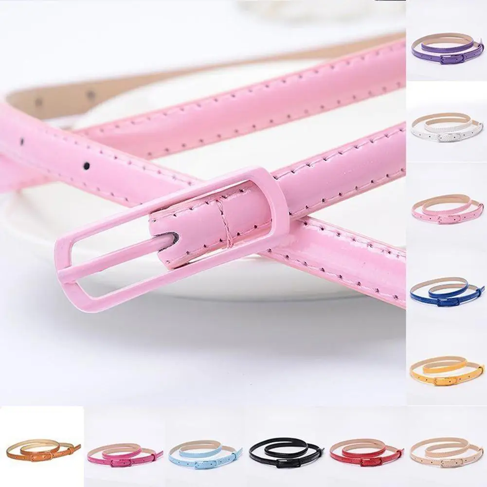 

Thin Leather Female Belt Strap Thin Style Adjustable Faux Leather Women Waist Belt for Daily Wear Women Belts Ladies Dress Belts