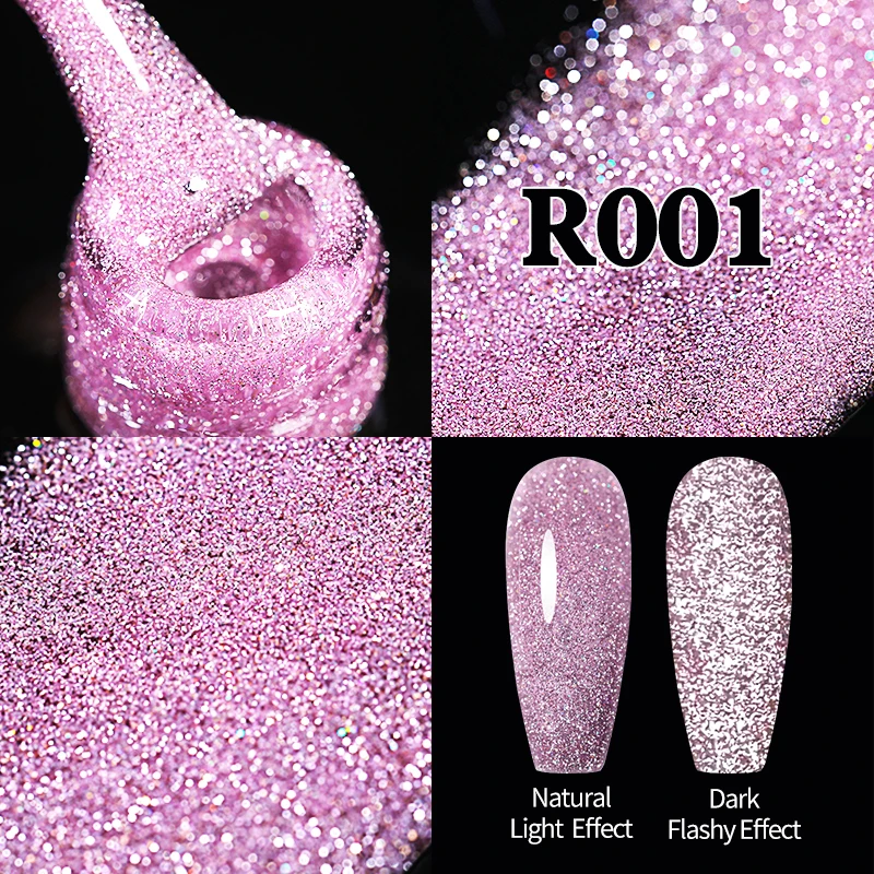 Ur Suiker Reflecterende Glitter Gel Nagellak Glanzende Nagelgel Semi-Permanente Nail Art Vernissen Voor Een Basislaag