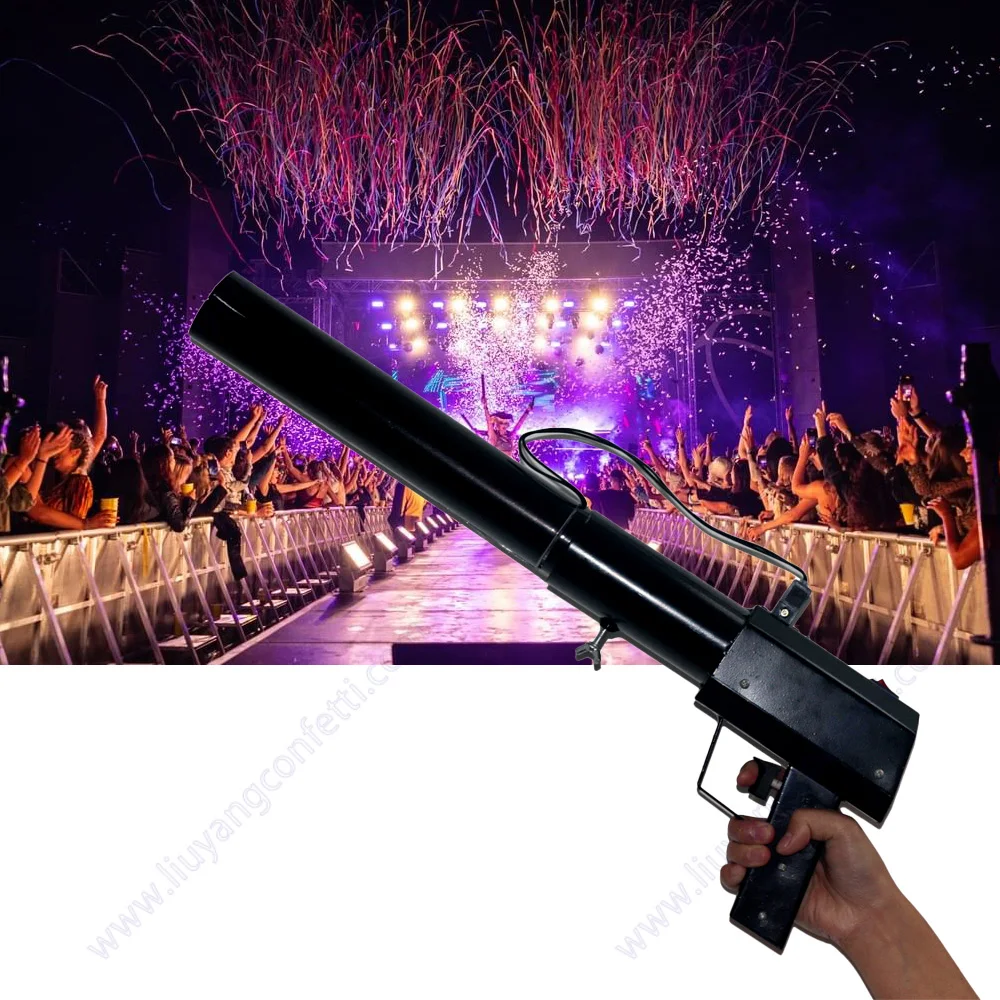 

Confetti Gun Handheld Cannon Stage Machine Wedding Party Celebration Effect Blaster Paper Blower Shot Profession Dj Bar Mini Co2