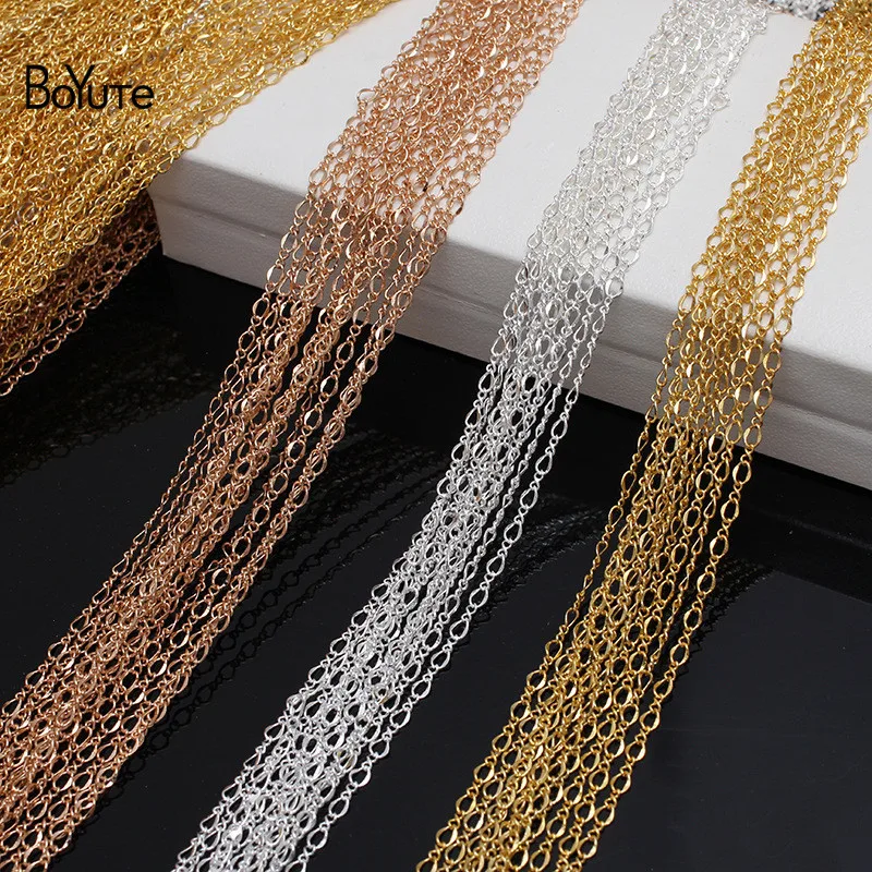 

BoYuTe (90-95 Meters/Lot) Metal Brass Chains Materials Factory Supply Handmade Diy Jewelry Accessories Chain Wholesale