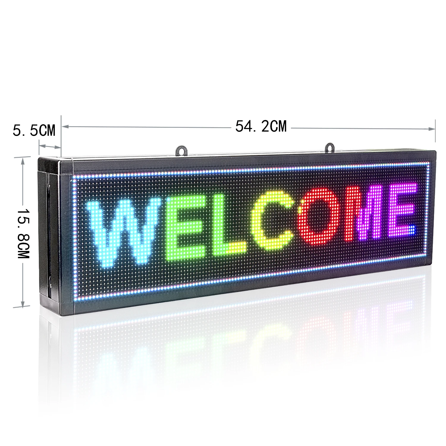 P4 LED Signs Screen SMD RGB Full Color Module WiFi/U-Disk Programmable Scrolling Message for Stylish Restaurant/Store Window HD