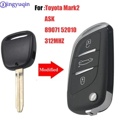 jingyuqin Modified 312Mhz 8907152010 ASK Remote Car key For Toyota Carina Estima Harrier Previa Corolla Celica Mark2