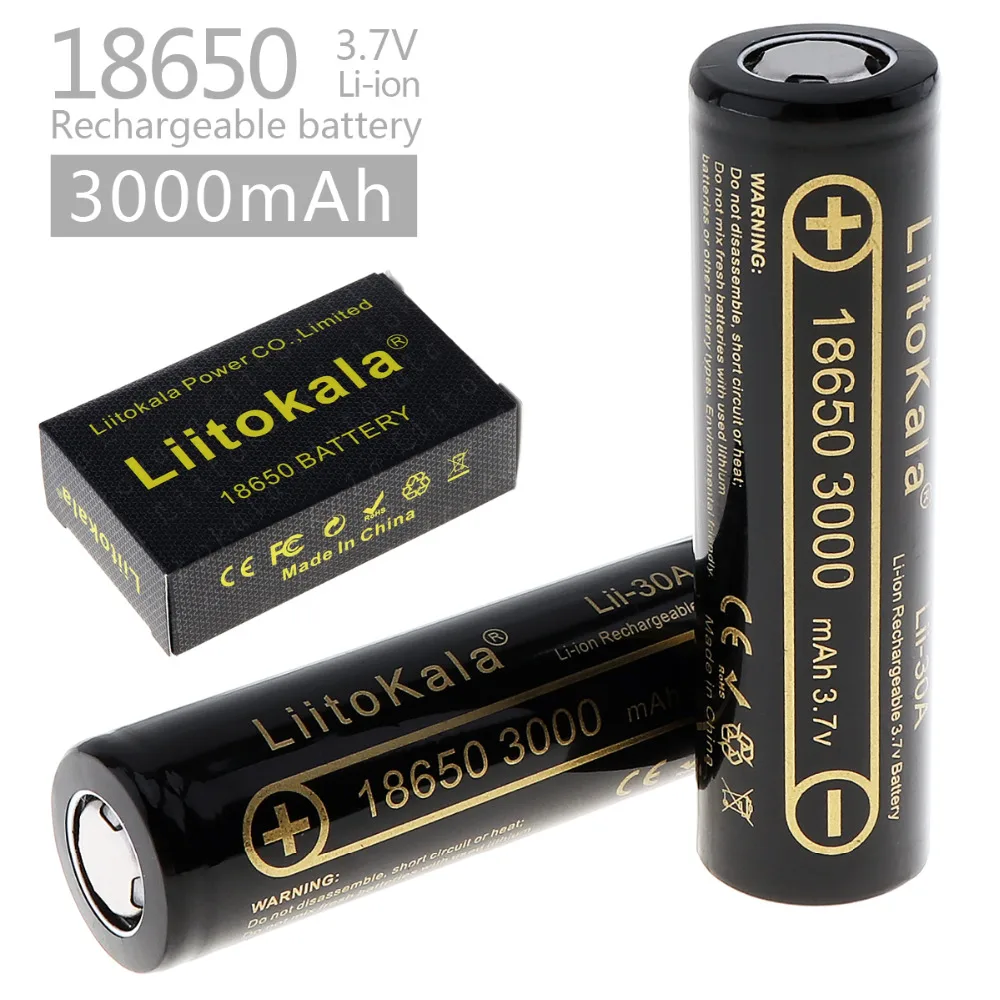 Liitokala 100% nowy Lii-30A 18650 akumulator 3000mah 18650HG2 3.6V rozładowania 20A Max 35A akumulatorów mocy