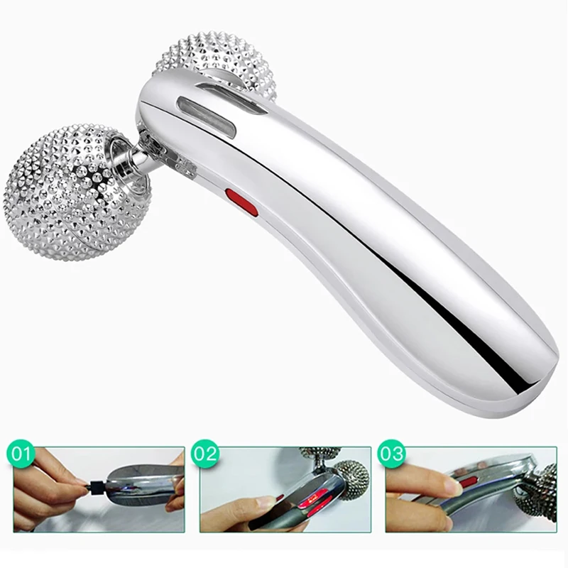 Electric Face Roller Face Slimming Massager for Face V-Face Skin Care GuaSha Body Cellulite Warm Massage Face Roller Beauty