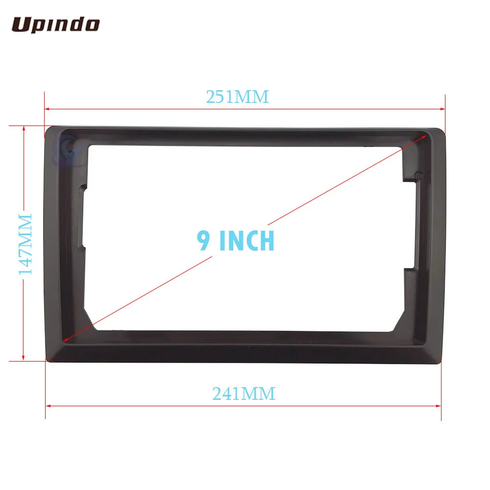 Universal 2 Din Auto Stereo Dash Kit 10,1 Wechseln auf 9 Zoll Fascia Rahmen Android Radio ABS + PC Montage Panel