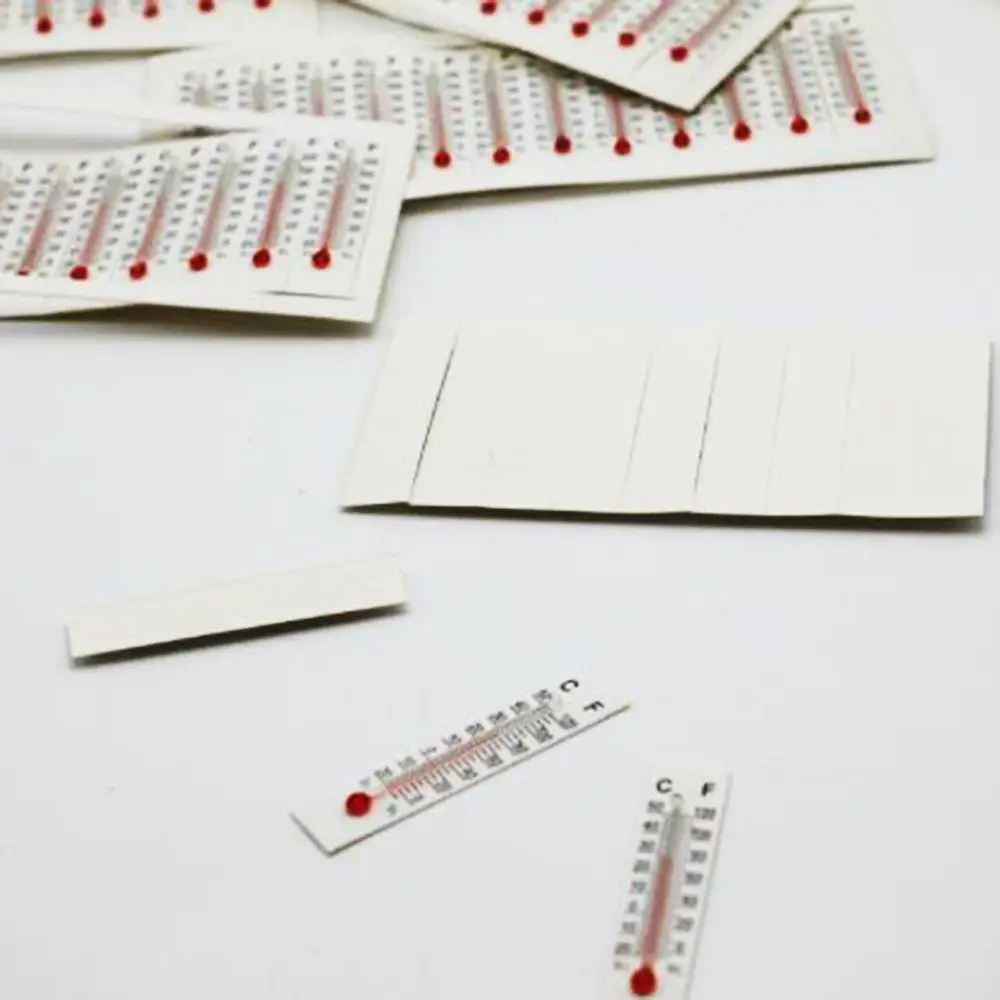 1PC Miniature Paper Cardboard Thermometer Simple Style House Indoor Outdoor Small Paper Thermometer Thermometer Kitchen