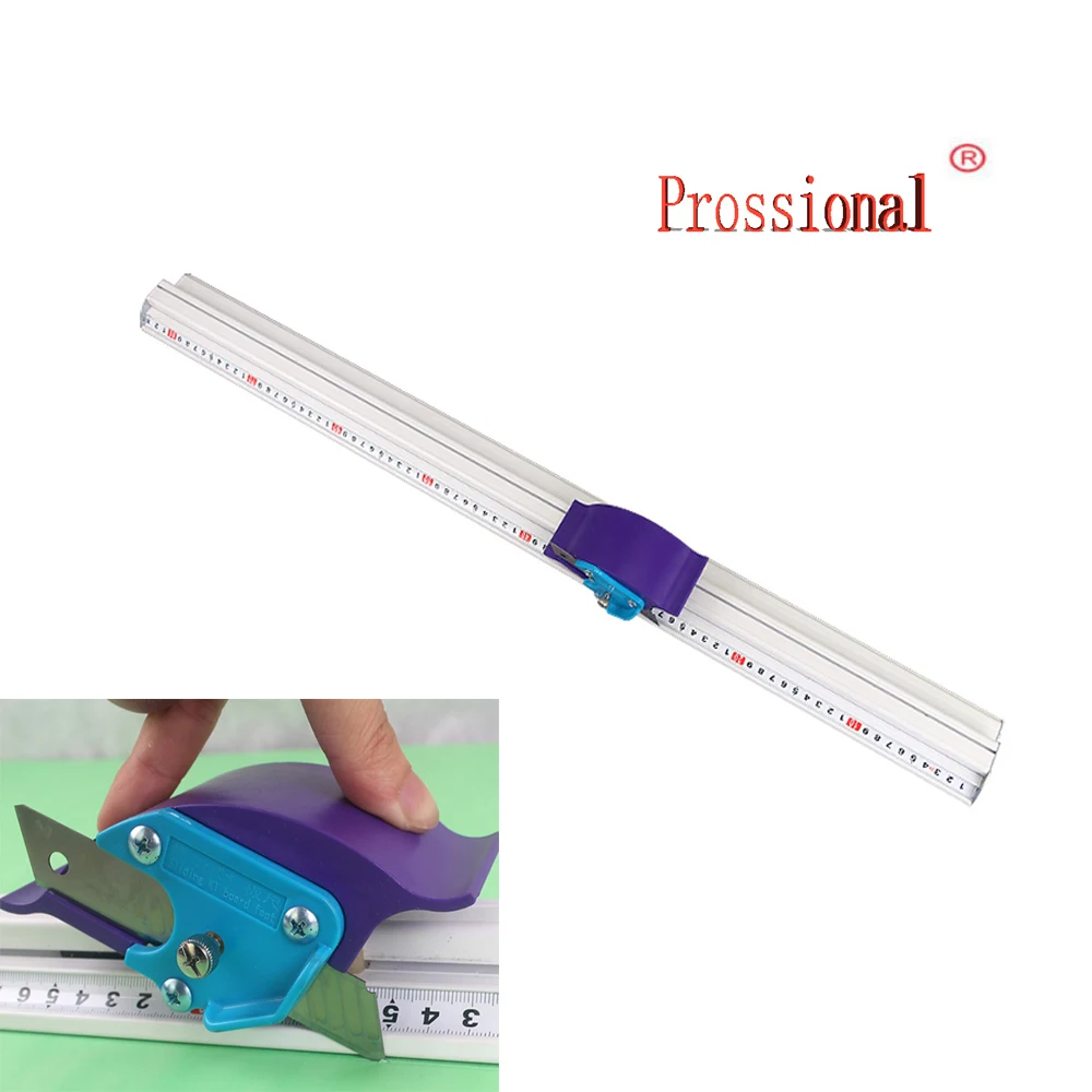 

For Kt board Pvc board Manual Cutting ruler aluminum alloy anti-skid Positioning cutting ruler cutting track Woodworking tool