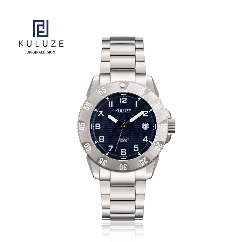 KULUZE Titanium Watch Automatic mechanical watches made in Japan Sports Men\'s Date Clock Man Military Waterproof Wrist watch