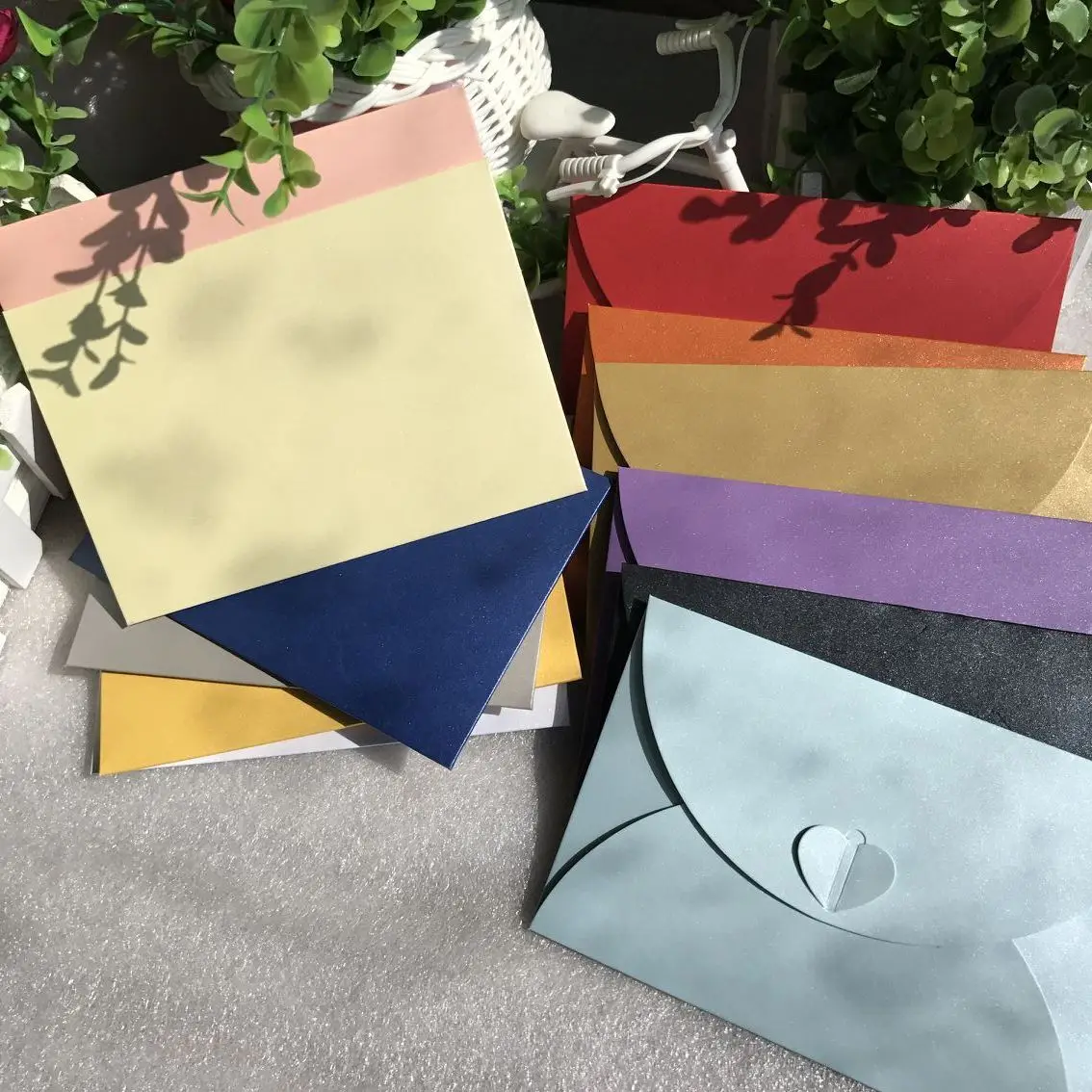 50pcs/set envelopes for invitations weeding envelope 17.5*11cm(1inch=2.54cm) paper envelopes wedding invitation envelope